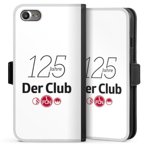 Klapphülle kompatibel mit Apple iPhone 8 Handyhülle aus Kunst Leder schwarz Flip Case 1. FC Nürnberg 125 Jahre 1. FCN Klapphülle kompatibel mit Apple iPhone 8 Handyhülle aus Kunst Leder schwarz Flip Case 1. FC Nürnberg 125 Jahre 1. FCN von DeinDesign
