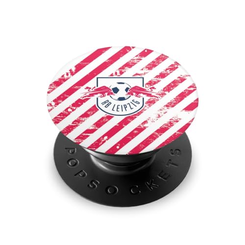 Popsockets Handy Halterung Ständer Smartphone & Tablet Griff RB Leipzig Streifen Logo von DeinDesign