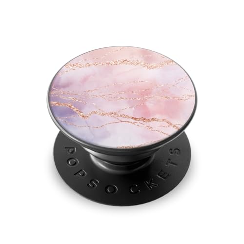 Popsockets PopGrip Handy Halterung Ständer Smartphone & Tablet Griff Glitzer Look Marmor pink von DeinDesign