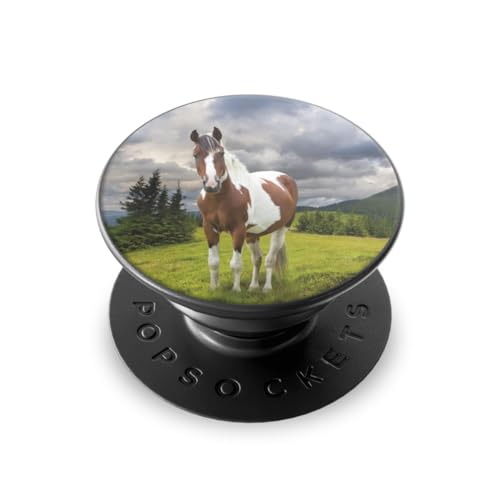 Popsockets PopGrip Handy Halterung Ständer Smartphone & Tablet Griff Pferd Natur Wiese von DeinDesign