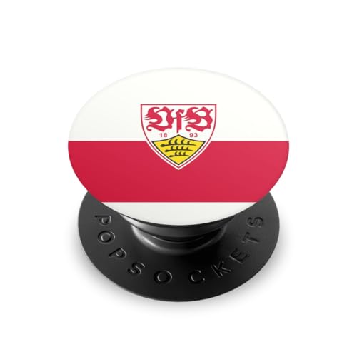 Popsockets PopGrip Handy Halterung Ständer Smartphone & Tablet Griff VfB Stuttgart Offizielles Lizenzprodukt Logo von DeinDesign