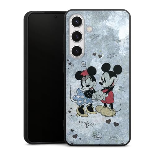 Premium Silikon Hülle kompatibel mit Samsung Galaxy S24 Handyhülle schwarz Case Disney Mickey & Minnie Mouse Vintage von DeinDesign