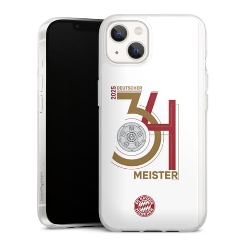 Silikon Hülle kompatibel mit Apple iPhone 13 Case transparent Handyhülle FC Bayern München Meister Offizielles Lizenzprodukt Silikon Hülle kompatibel mit Apple iPhone 13 Case transparent Handyhülle FC Bayern München Meister Offizielles Lizenzprodukt von DeinDesign