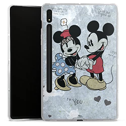Silikon Hülle kompatibel mit Samsung Galaxy Tab S8 Case Tablet Hülle Disney Mickey & Minnie Mouse Vintage von DeinDesign