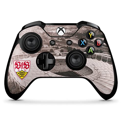 Skin kompatibel mit Microsoft Xbox One X Controller Folie Sticker VfB Stuttgart Offizielles Lizenzprodukt Stadion von DeinDesign