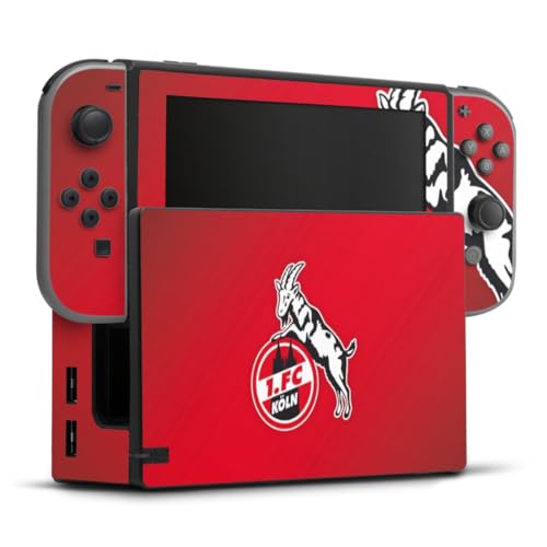 Skin kompatibel mit Nintendo Switch Folie Sticker 1. FC Köln Offizielles Lizenzprodukt EffZeh von DeinDesign