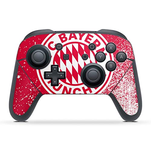 Skin kompatibel mit Nintendo Switch Pro Controller Folie Sticker FC Bayern München Offizielles Lizenzprodukt FCB von DeinDesign