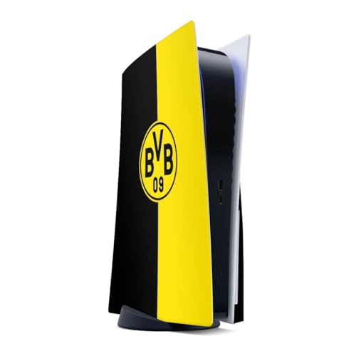 Skin kompatibel mit PS5 Sony Playstation 5 Disc Edition Folie Sticker BVB Borussia Dortmund Wappen von DeinDesign