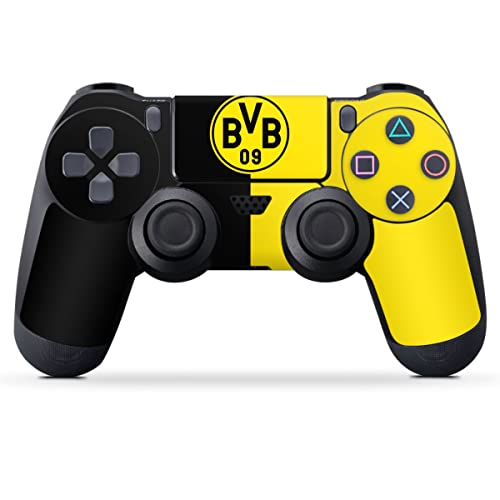Skin kompatibel mit Sony Playstation 4 PS4 Controller Folie Sticker BVB Borussia Dortmund Wappen von DeinDesign