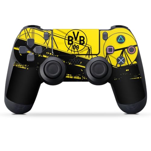 Skin kompatibel mit Sony Playstation 4 PS4 Controller Folie Sticker Borussia Dortmund BVB Fanartikel von DeinDesign