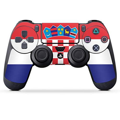 Skin kompatibel mit Sony Playstation 4 PS4 Controller Folie Sticker Kroatien Flagge Flaggen von DeinDesign