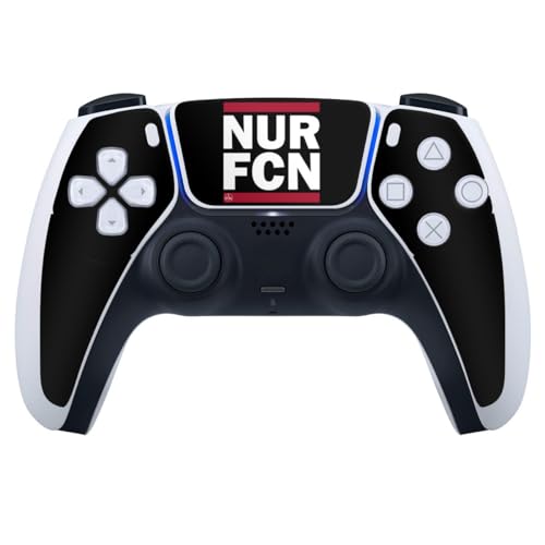Skin kompatibel mit Sony Playstation 5 PS5 Controller Folie Sticker 1. FCN 1. FC Nürnberg Statement von DeinDesign