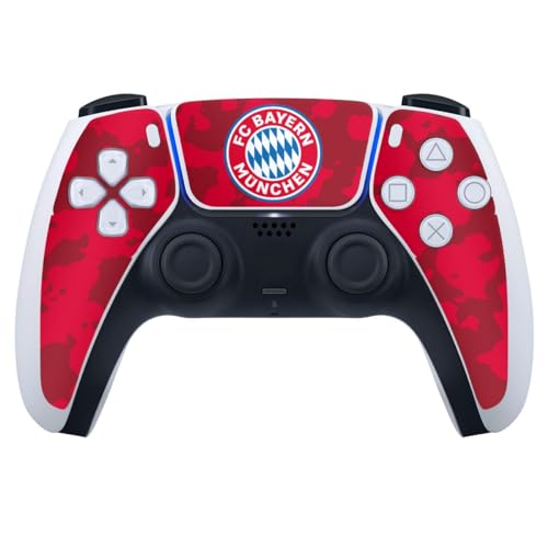 Skin kompatibel mit Sony Playstation 5 PS5 Controller Folie Sticker FC Bayern München Camouflage FCB von DeinDesign