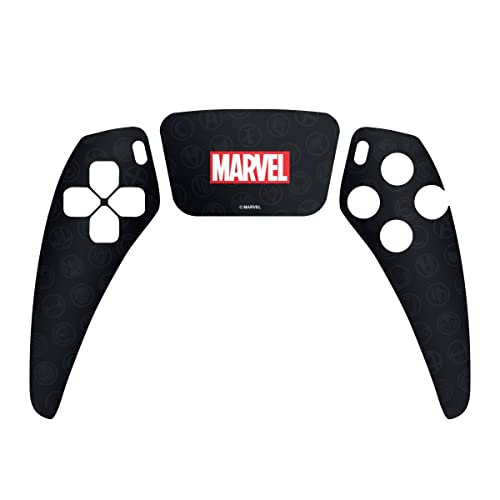 Skin kompatibel mit Sony Playstation 5 PS5 Controller Folie Sticker Marvel Comic Logo von DeinDesign