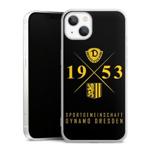 Slim Case extra dünn kompatibel mit Apple iPhone 13 Silikon Handyhülle transparent Hülle SG Dynamo Dresden SGD Offizielles Lizenzprodukt Slim Case extra dünn kompatibel mit Apple iPhone 13 Silikon Handyhülle transparent Hülle SG Dynamo Dresden SGD Offizielles Lizenzprodukt von DeinDesign