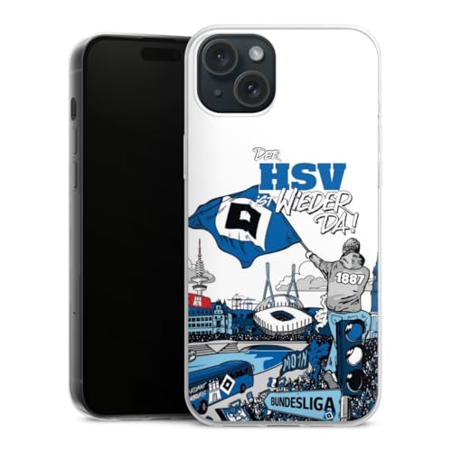 Slim Case extra dünn kompatibel mit Apple iPhone 15 Plus Silikon Handyhülle transparent Hülle Hamburger SV Offizielles Lizenzprodukt Aufstieg Slim Case extra dünn kompatibel mit Apple iPhone 15 Plus Silikon Handyhülle transparent Hülle Hamburger SV Offizielles Lizenzprodukt Aufstieg von DeinDesign