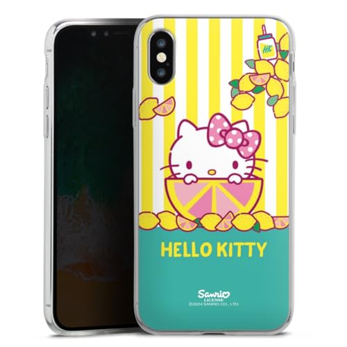 Slim Case extra dünn kompatibel mit Apple iPhone X Silikon Handyhülle transparent Hülle Hello Kitty Zitrone Fanartikel Slim Case extra dünn kompatibel mit Apple iPhone X Silikon Handyhülle transparent Hülle Hello Kitty Zitrone Fanartikel von DeinDesign