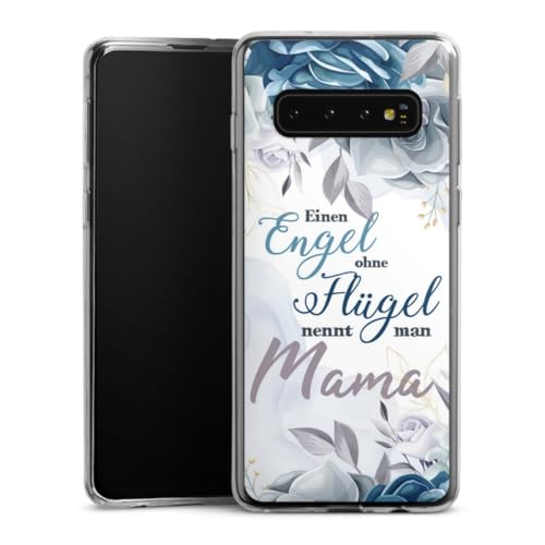 Slim Case extra dünn kompatibel mit Samsung Galaxy S10 Silikon Handyhülle transparent Hülle Mama Sprüche Engel Slim Case extra dünn kompatibel mit Samsung Galaxy S10 Silikon Handyhülle transparent Hülle Mama Sprüche Engel von DeinDesign