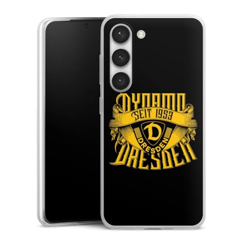 Slim Case extra dünn kompatibel mit Samsung Galaxy S23 Silikon Handyhülle transparent Hülle SG Dynamo Dresden Statement SGD von DeinDesign