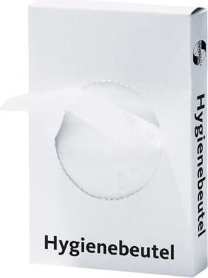 Deiss Hygienebeutel 30 St. in Spenderbox/Pappe Beutel HDPE, 80+70x250x0,012mm weiss (46922) von Deiss