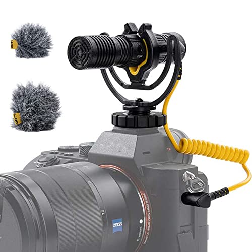 Deity V Mic D4 Duo mikrofon Shotgun-Mikrofon mit Doppelkapsel-Mikrokamera Video mikrofon, Doppel-Nieren-Aufnahmemuster, Plug & Play, mit Rycote Lyre Shockmount für DSLRs, Camcorder, Smartphones von Deity
