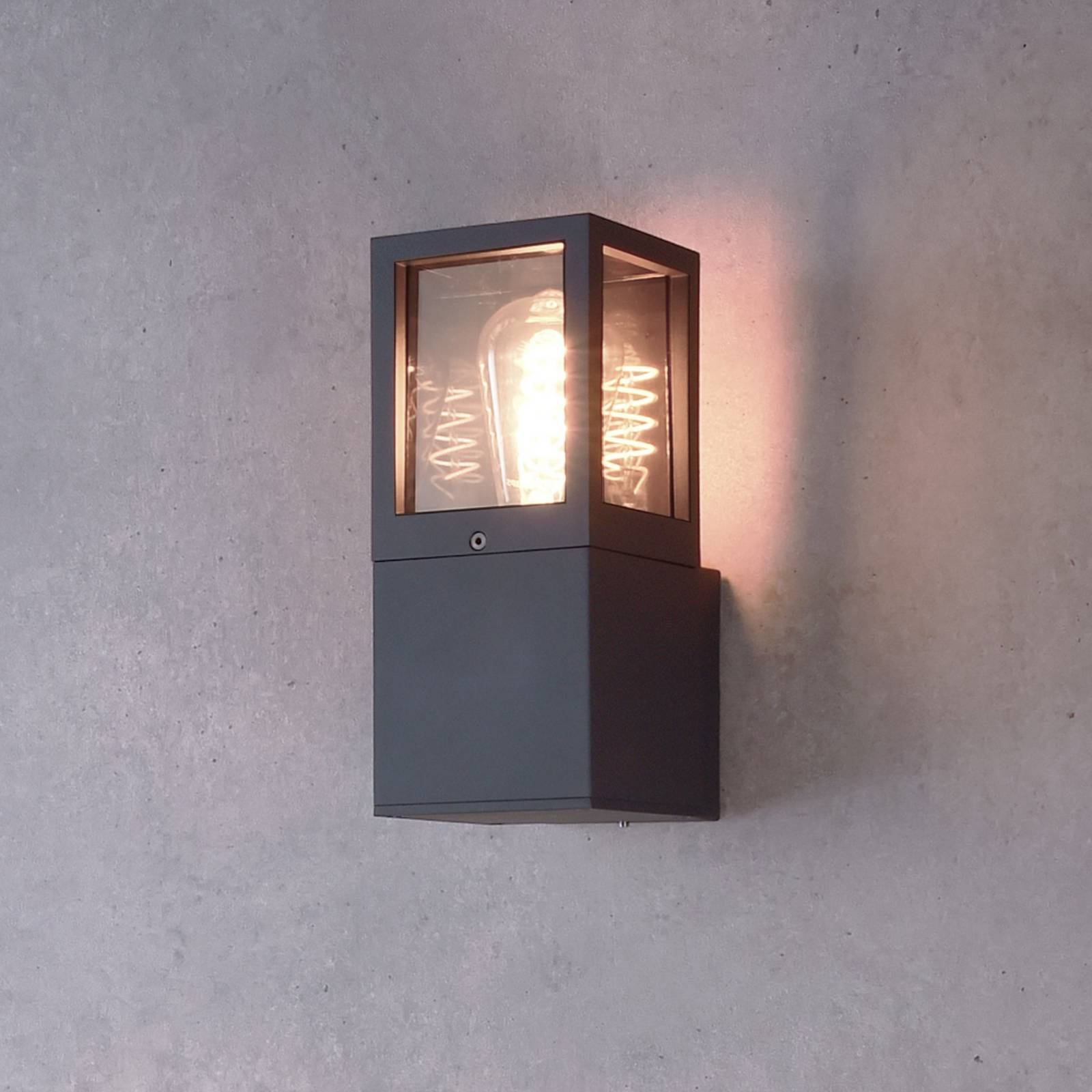 Außenwandlampe Facado II, grau/rauchgrau, Breite 11 cm, IP65 Außenwandlampe Facado II, grau/rauchgrau, Breite 11 cm, IP65 von Deko-Light