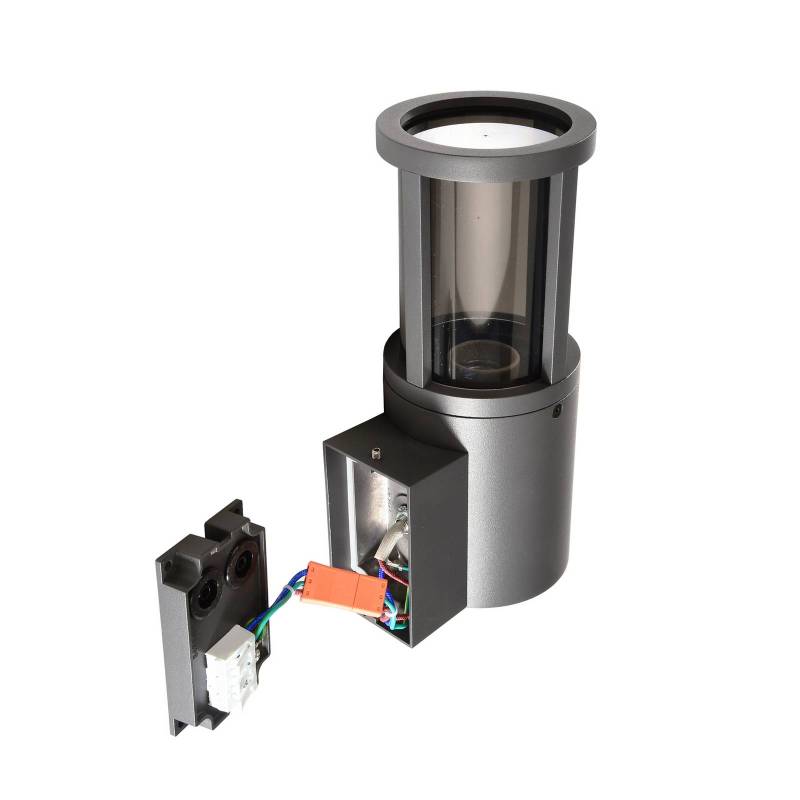 Außenwandlampe Facado II, grau/rauchgrau Ø 11 cm IP65 Metall von Deko-Light