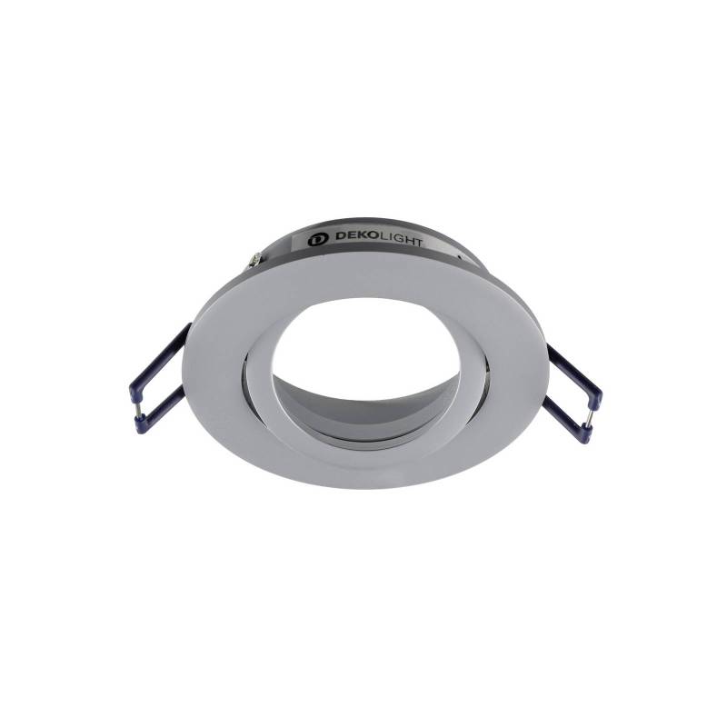 Deckeneinbauleuchte Samsola, aluminiumfarben, Ø 8 cm, Metall von Deko-Light
