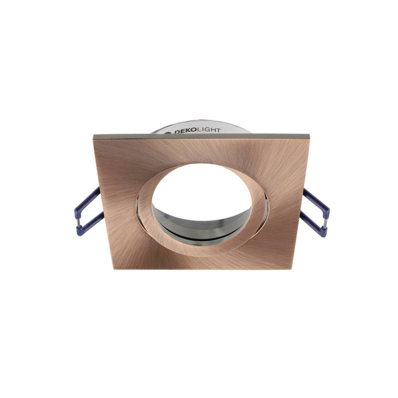 Deckeneinbauleuchte Samsola, kupferfarben, 9 x 9 cm, Metall von Deko-Light