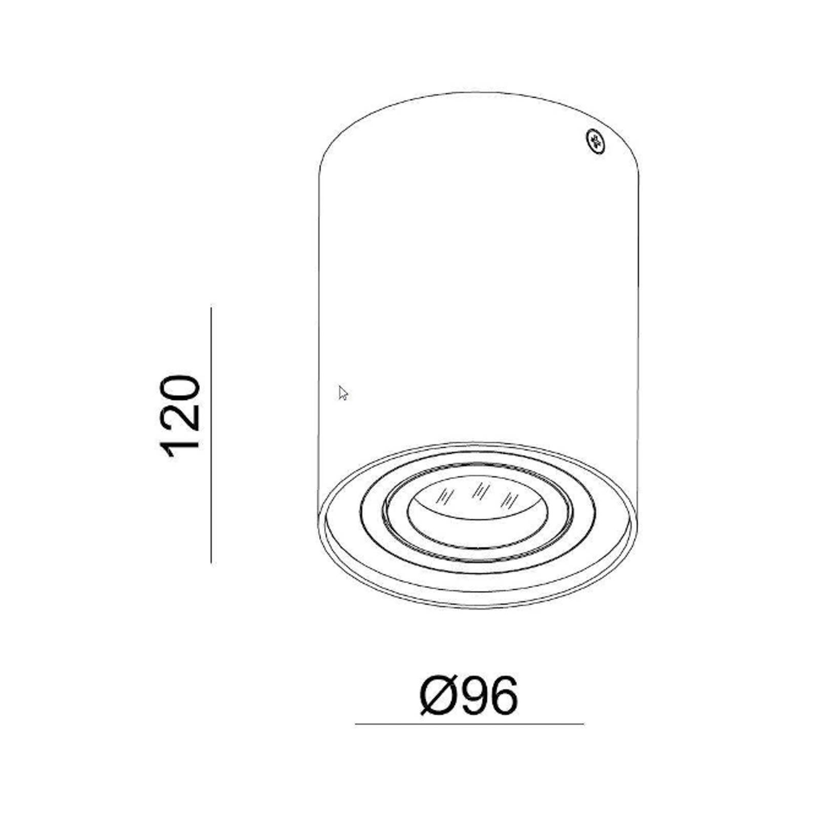 Deckenspot Bengala, weiß, Ø 9,6 cm, dreh- und schwenkbar von Deko-Light
