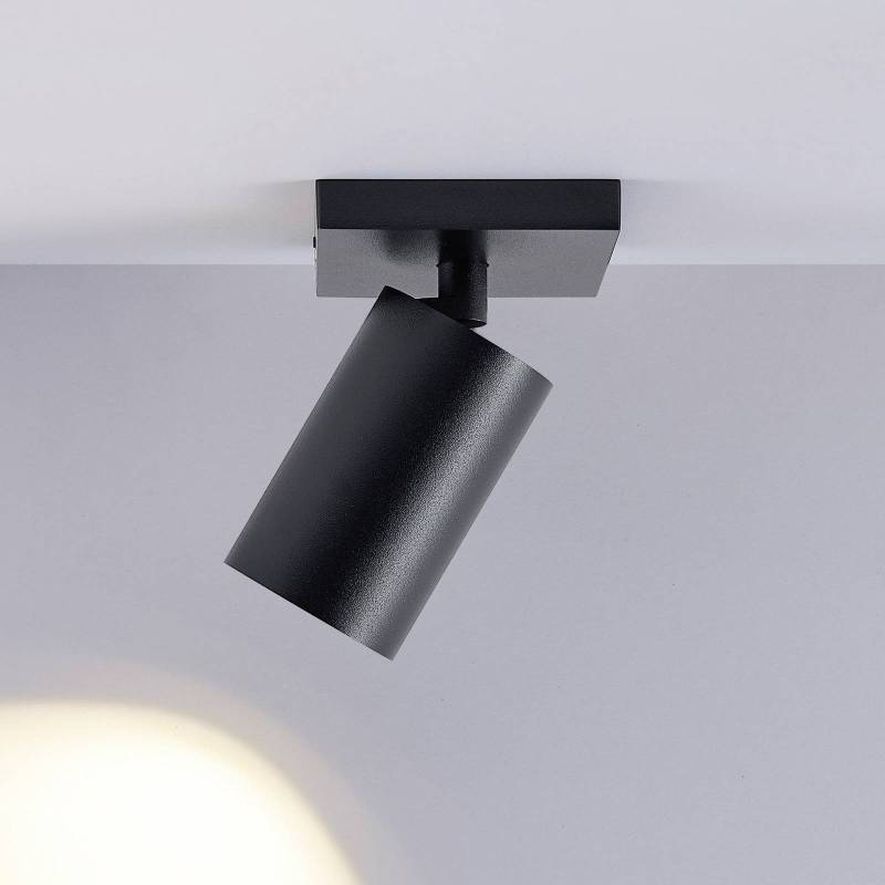 Deckenspot CAN TILT, schwarz, 11 x 9 cm, 1-flg., Metall GU10 von Deko-Light