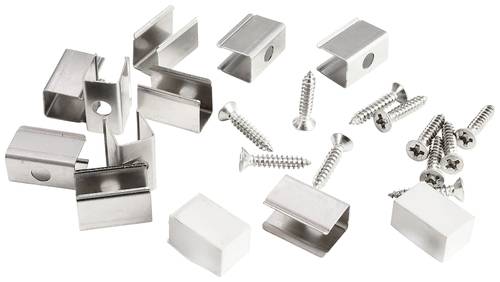 Deko Light 930530 Montageset für D Flex Line 6,5 x 12,0mm Montageset Edelstahl 1St. von Deko Light