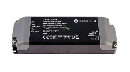 Deko Light BASIC, CC LED-Treiber Konstantstrom 30W 1.05A 9 - 28 V/DC 1St. Deko Light BASIC, CC LED-Treiber Konstantstrom 30W 1.05A 9 - 28 V/DC 1St. von Deko Light