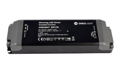 Deko Light BASIC, DIM, CC, D50040NT/40W LED-Treiber Konstantstrom 40W 0.50A 40 - 80 V/DC 1St. von Deko Light