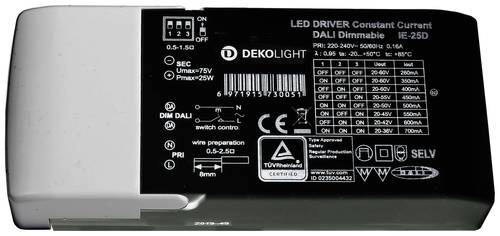 Deko Light BASIC, DIM, Multi CC, IE-25D LED-Treiber Konstantstrom 25W 260 - 700mA 20 - 60V 1St. von Deko Light