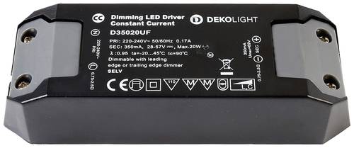 Deko Light Basic DIM CC LED-Trafo Konstantstrom 20W 350mA 28 - 57V 1St. von Deko Light