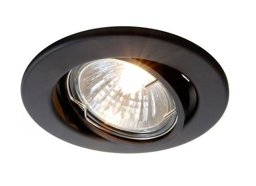 Deko Light Einbauring 89 GU5.3 686864 Deckeneinbauring LED, Halogen GU5.3, MR 16 50W Signal-Schwarz von Deko Light