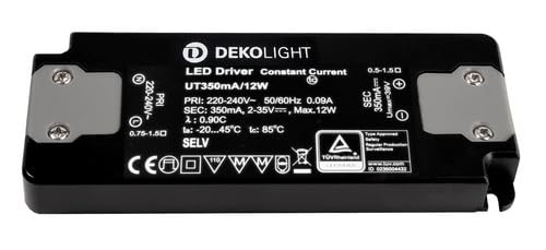 Deko Light FLAT, CC, UT350mA/12W LED-Treiber Konstantstrom 12W 350mA 2-35V von Deko Light