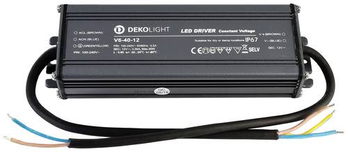 Deko Light IP, CV, V LED-Trafo Konstantspannung 0mA - 3.34A 12 V/DC 1St. von Deko Light