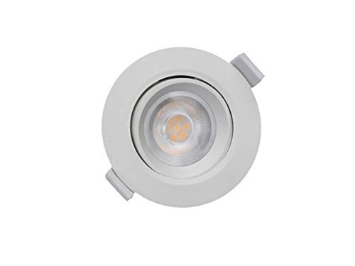 Deko-Light | LED Deckeneinbauleuchte Deckenstrahler Spot rund 9cm 3000K schwenkbar 6W/540Lumen dimmbar | SMD 68 weiß von Deko-Light
