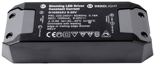Deko Light LED-Treiber Konstantspannung 1050mA 23V 1St. von Deko Light