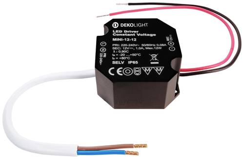 Deko Light OCTO, CV, Mini 12V/12W LED-Treiber Konstantspannung 12W 0 - 1000mA 12V 1St. von Deko Light