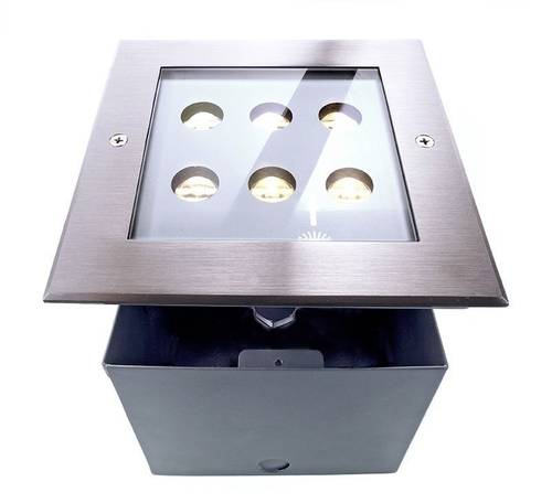 Deko Light Square I WWA 730199 Bodeneinbauleuchte LED fest eingebaut LED G (A - G) 7.50W Silber von Deko Light