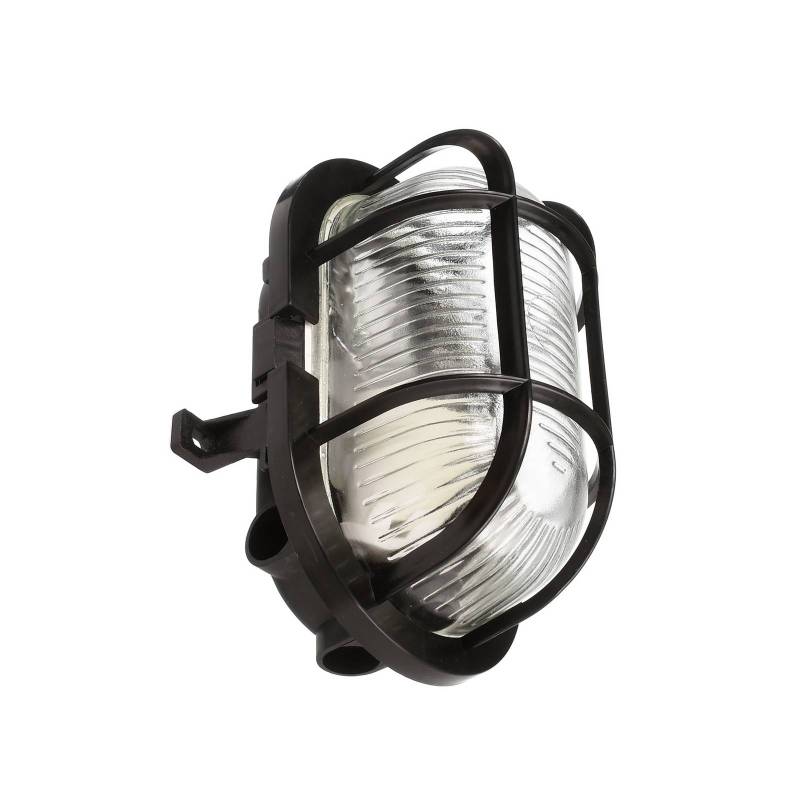 Feuchtraumlampe Sotano Retro, schwarz, 19 x 12 cm, IP44 von Deko-Light