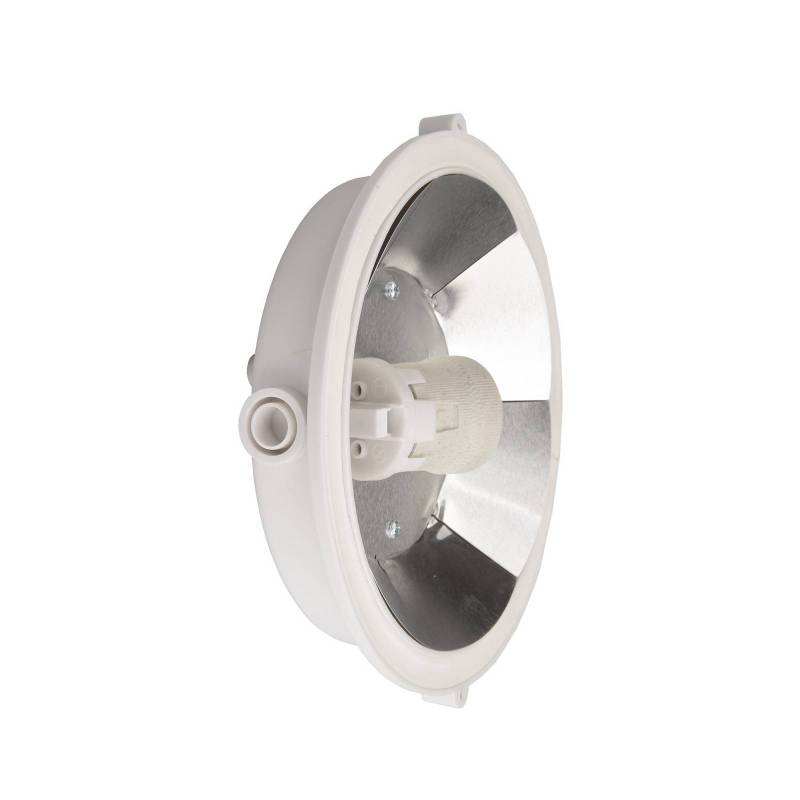 Feuchtraumlampe Sotano Retro, weiß, Ø 18 cm, Kunststoff IP44 von Deko-Light