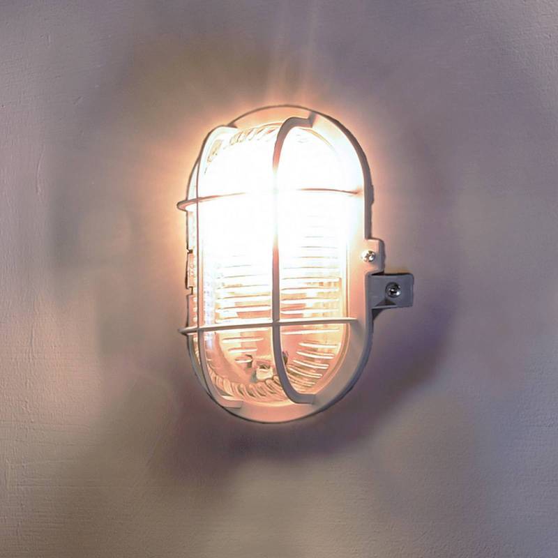 Feuchtraumlampe Sotano Retro grau 19 x 12 cm IP44 Kunststoff von Deko-Light