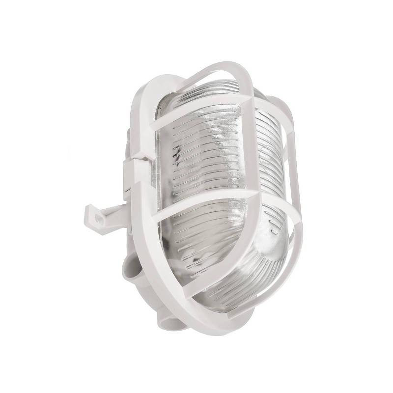 Feuchtraumlampe Sotano Retro weiß 19 x 12 cm IP44 Kunststoff von Deko-Light