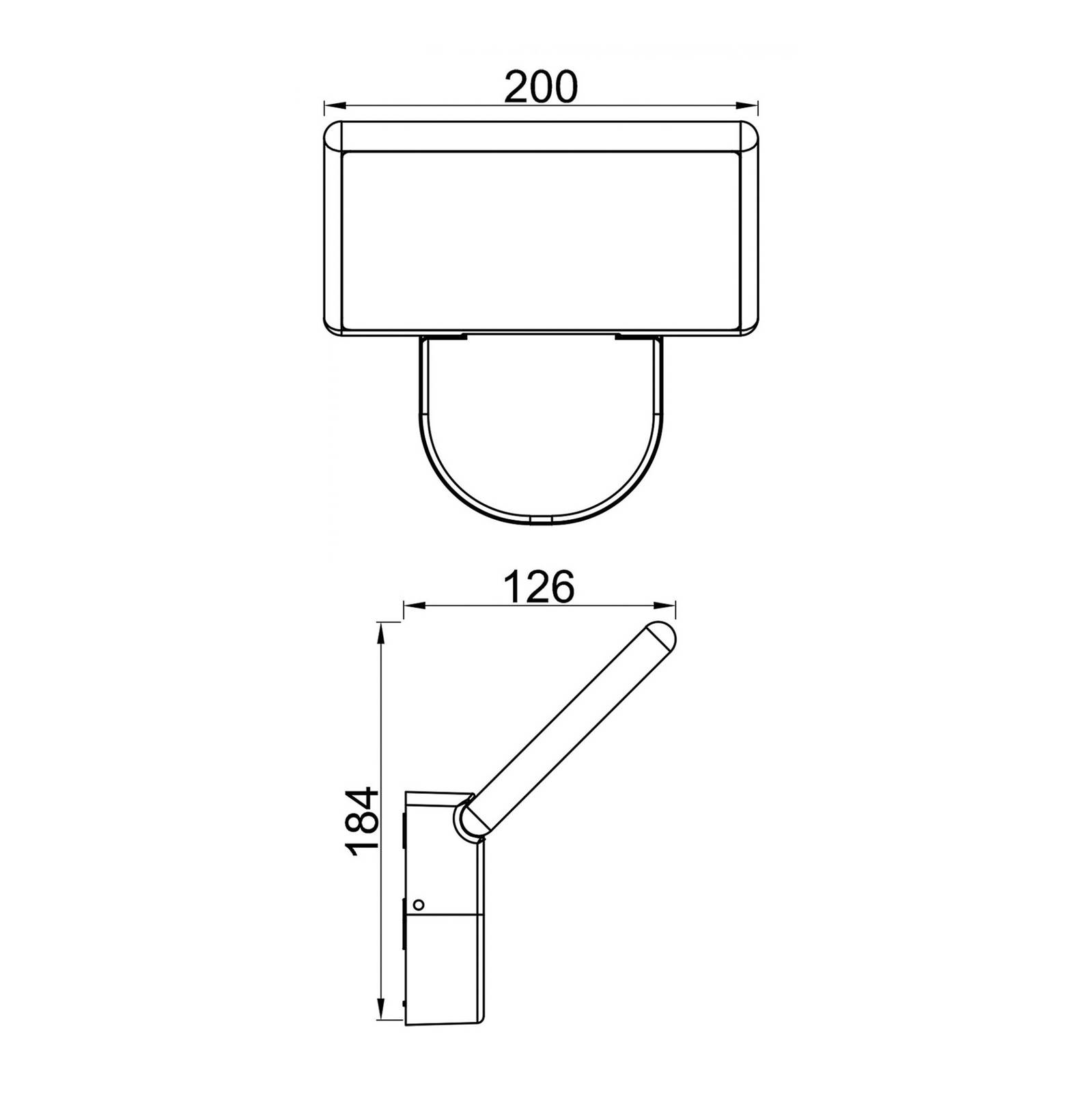 LED-Außenwandleuchte Alkes S, 20 cm breit von Deko-Light