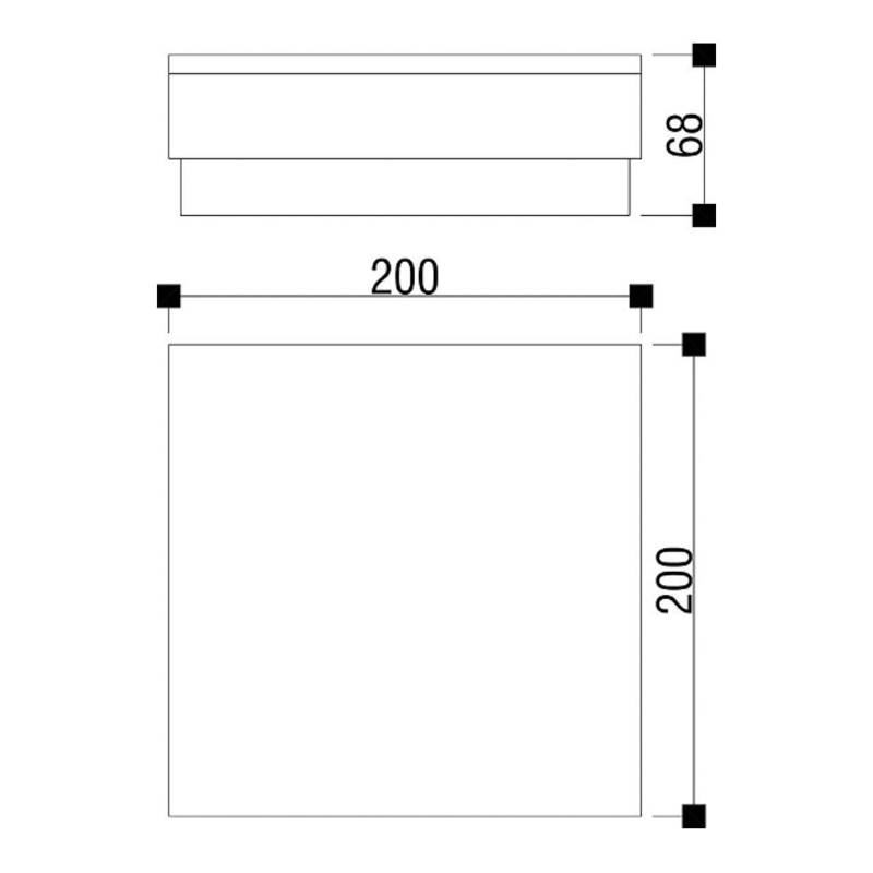 LED-Bodeneinbauleuchte Tabit, 20 x 20 cm, begehbar von Deko-Light