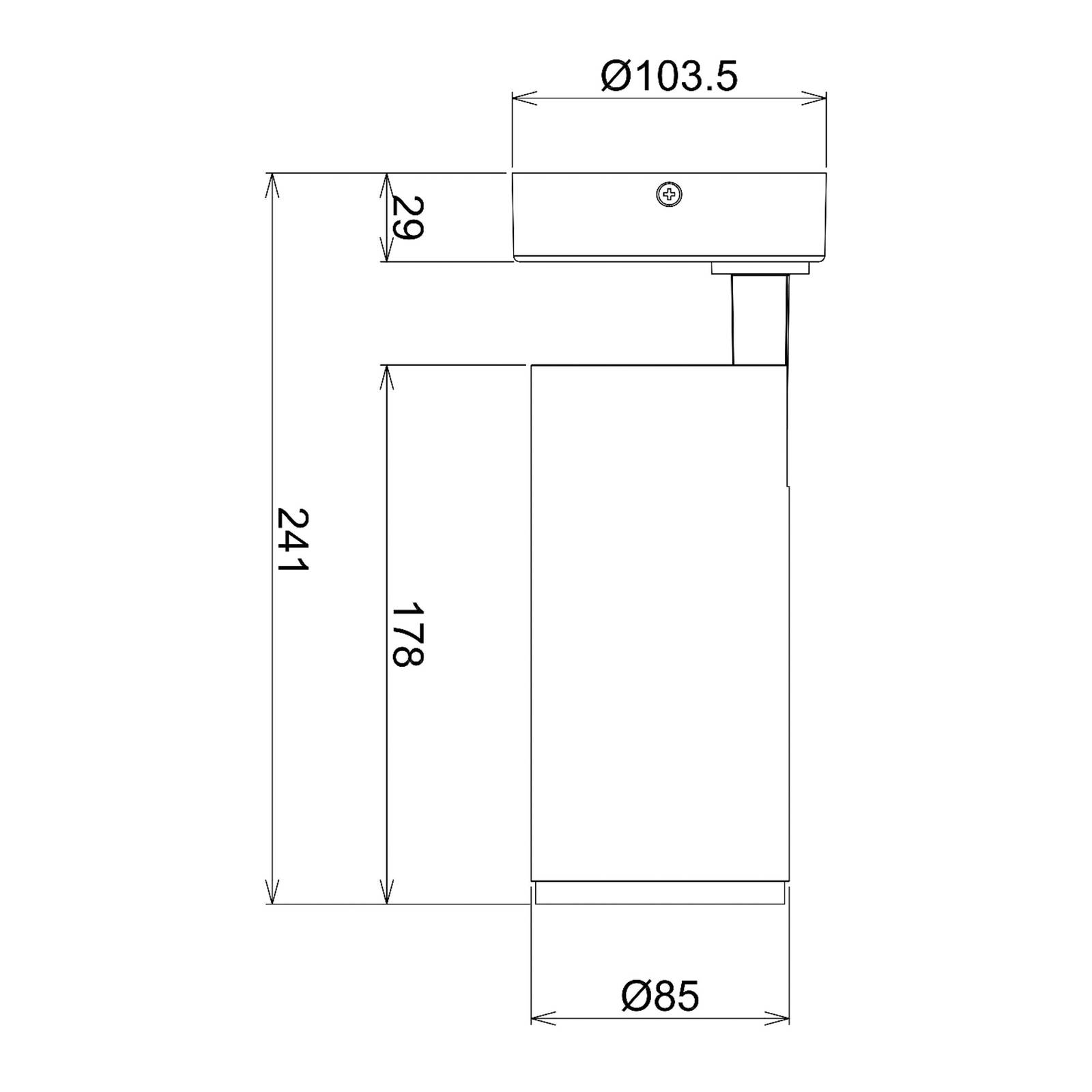 LED-Deckenstrahler Lucea, justierbar, 15 W Weiß von Deko-Light